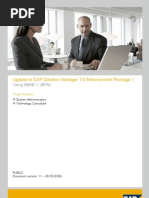 Update To SAP Solution Manager 7.0 Enhancement Package 1: Using Saint / JSPM