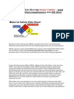 Material Safety Data Sheet DGN Format 1 Lembar