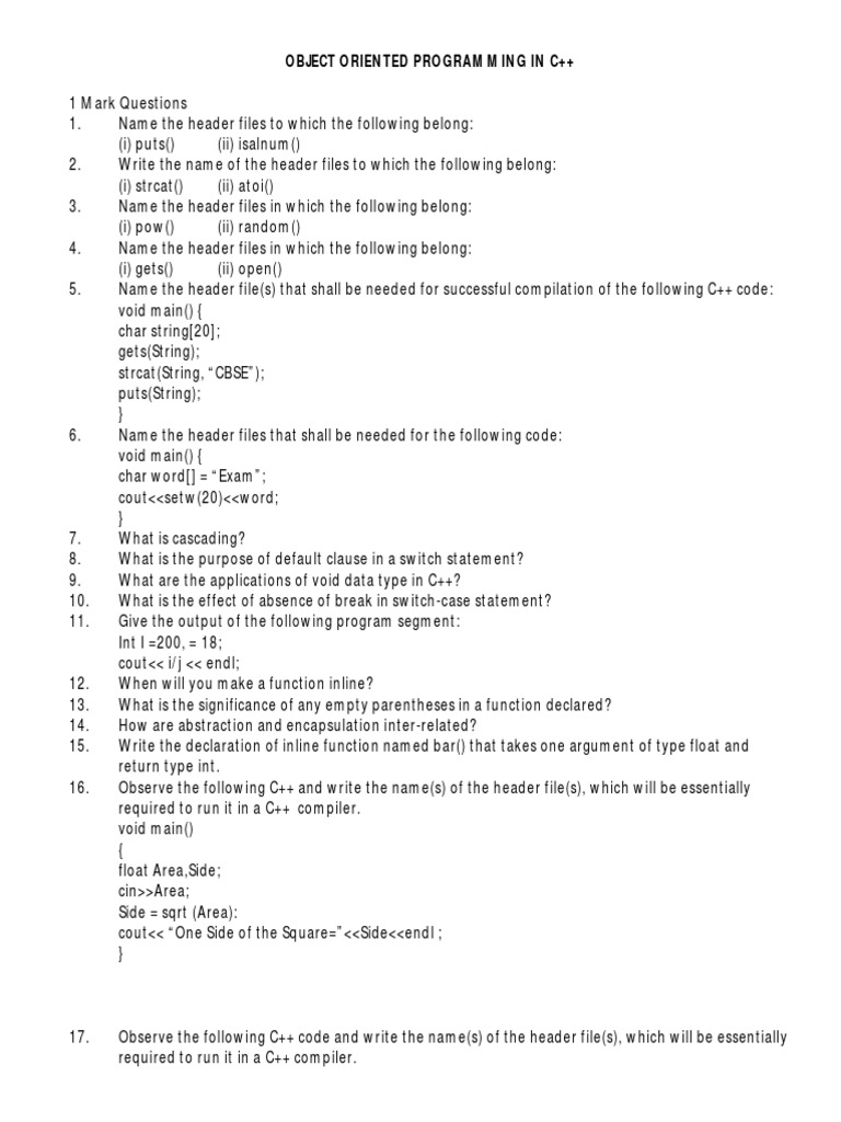 Cs PDF | PDF | Constructor (Object Oriented Programming) | Programming