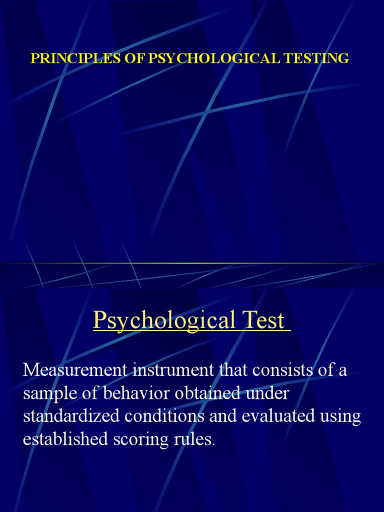 Introduction Principles of Psychological Measurement PDF
