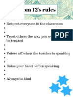 room 12 class rules