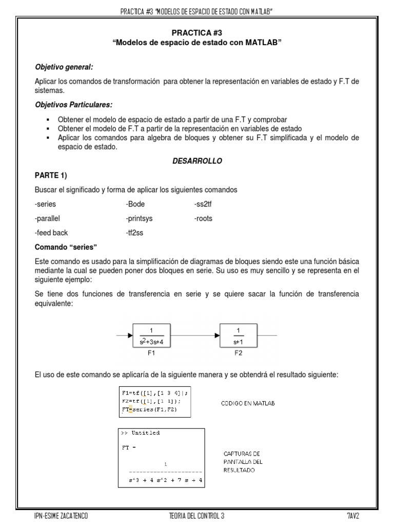 Practica 3 | PDF | Matlab | Función (Matemáticas)