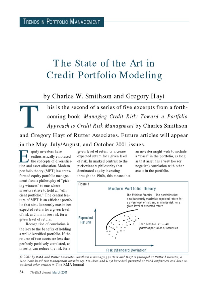 The State of The Art in Credit Portfolio Modeling PDF