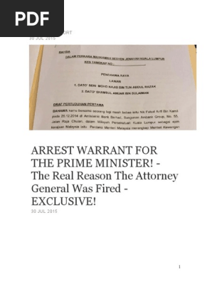 1MDB Charge Sheet  PDF  Malaysia  Justice