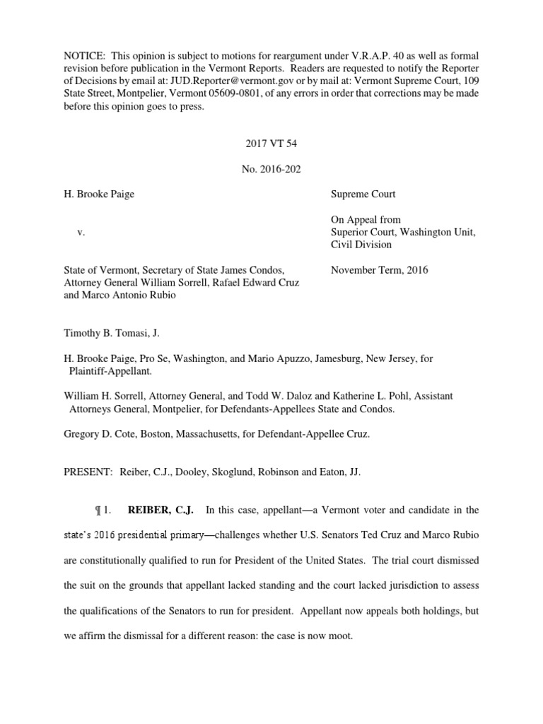Vermont Supreme Court Decisions 2024 Pdf Helga Madelina