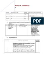 Sesión de Aprendizaje