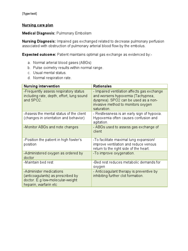 Nursing process case study examples