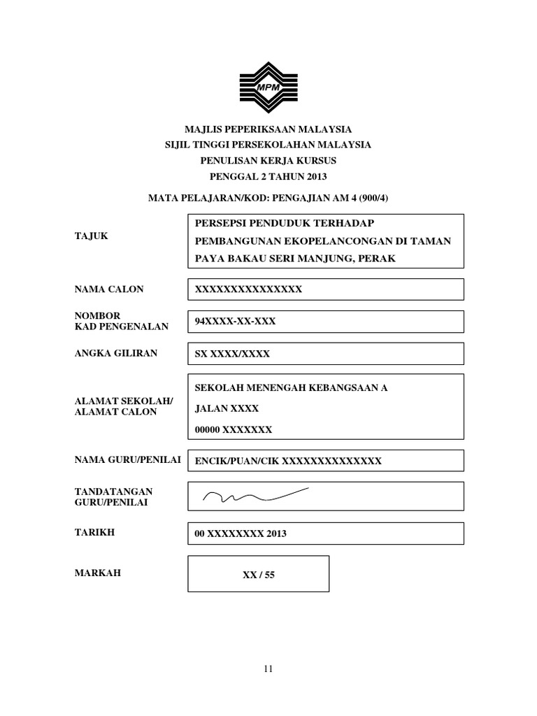 Contoh KK Yang Lengkap  PDF