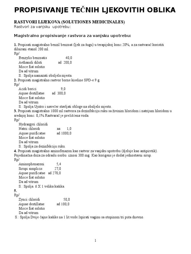 Farma Recepture | PDF