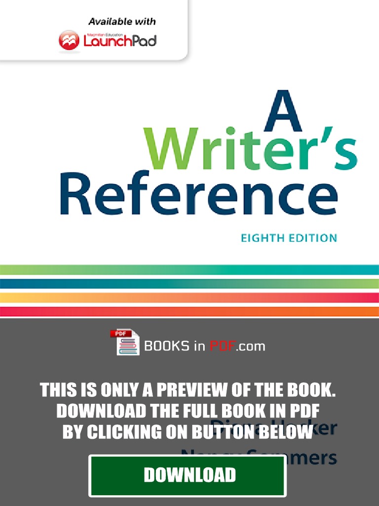 Download A Writer's Reference PDF | PDF | Citation | Apa Style