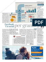 Il Corriere della Sera  - Facebook un social per grandi