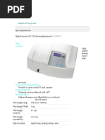 Analytical Equipment: High Accuracy