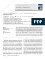 Aberrant RNA Splicing in RHD 7 9 Exons of DEL Individuals in Taiwan a Mechanism Study 2010 Biochimica Et Biophysica Acta BBA General Subjects