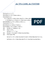 Solutions de TPs CAML PDF