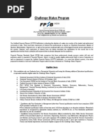 Note on Challenge Status Program