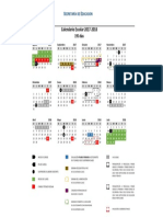 Calendarios Escolares Preautorizados SEG Ciclo 2017-2018