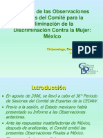 Análisis Observaciones Finales CEDAW. CDD AIDE