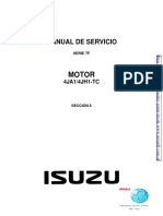 ISUZU Manual de Taller Motor EBD+4JH1 LUV DMAX  ESPAÑOL