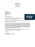 ROYAL TAXI Carta Empresarial