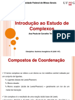 Introdução aos Complexos de Coordenação