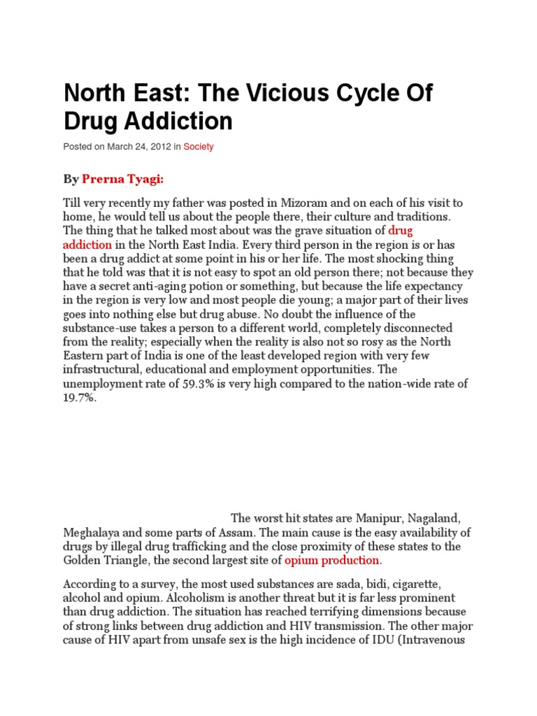 The Vicious Cycle of Drugs North East PDF Hiv/Aids Medical