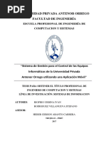 Gestión de equipos UPAO