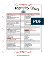 Wedding Planner Photography Shots PDF