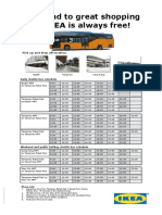 IKEA Free Shuttle Bus Schedule from MRT Stations