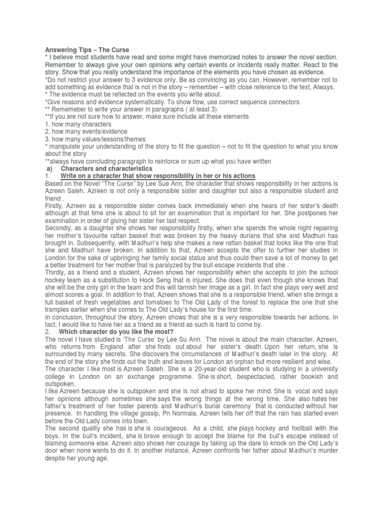Tips for Analyzing 