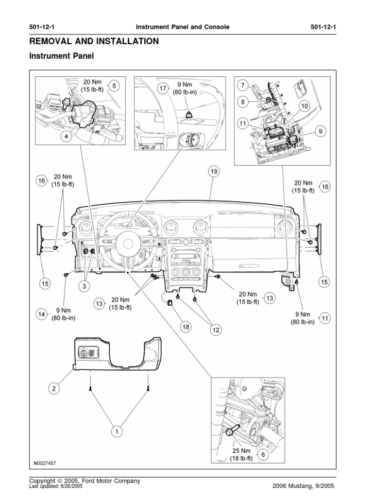 Dash Schematic For 2005 Ford Mustang PDF Coupes Motor Vehicle
