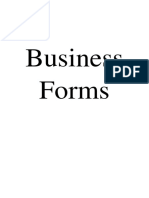 Business Forms and Documents