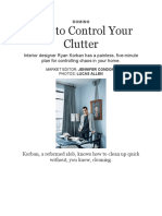 Domino Magazine: How To Control Your Clutter