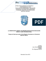 Vene La Orientacion Laboral Unidades Educativas de Educacion Basica