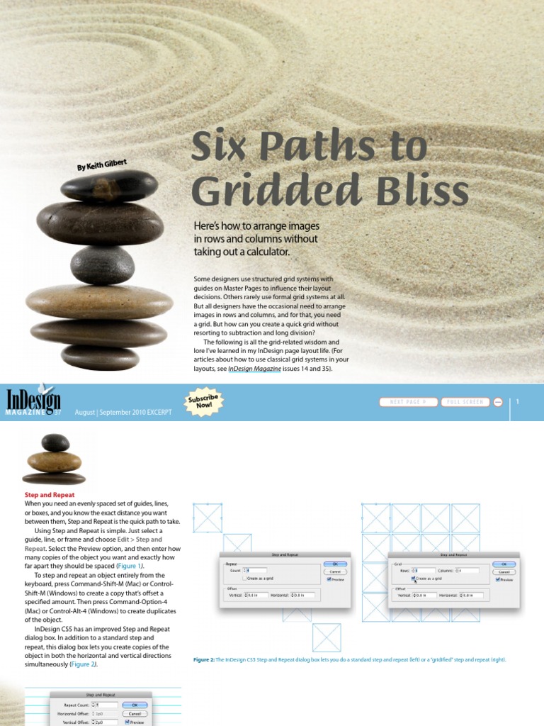 Quick Guide to Grids in InDesign | PDF | Page Layout | Computer Keyboard