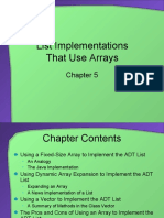 List Implementations That Use Arrays