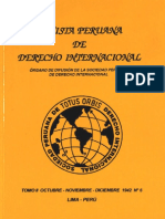 Revista Peruana de Derecho Internacional. Tomo II Octubre - Noviembre-Diciembre 1942 N°6