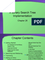 A Binary Search Tree Implementation