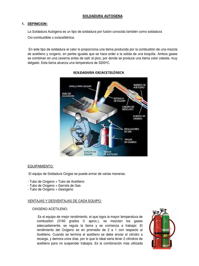 Guía de Soldadura Autógena | PDF | Soldadura | Construcción