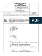 SPO Pemeriksaan Ureum Dengan Spektrofotometer