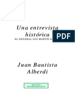 Alberdi, Juan Bautista - Una Entrevista Historica PDF