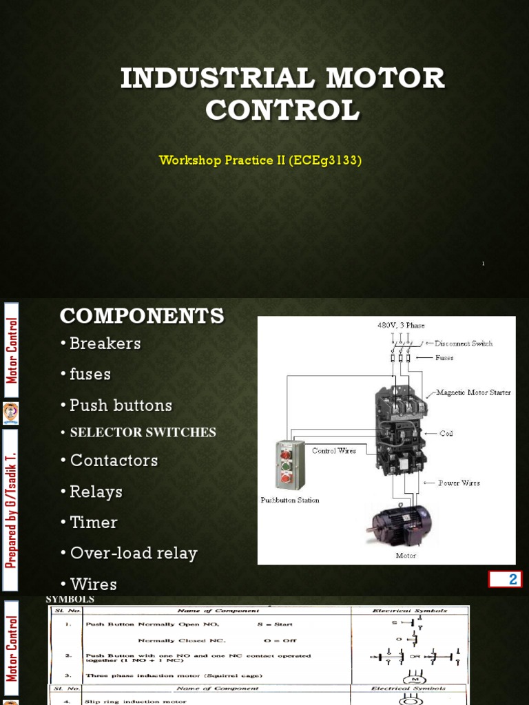 Overview of Industrial Motor Control | PDF | Relay | Switch