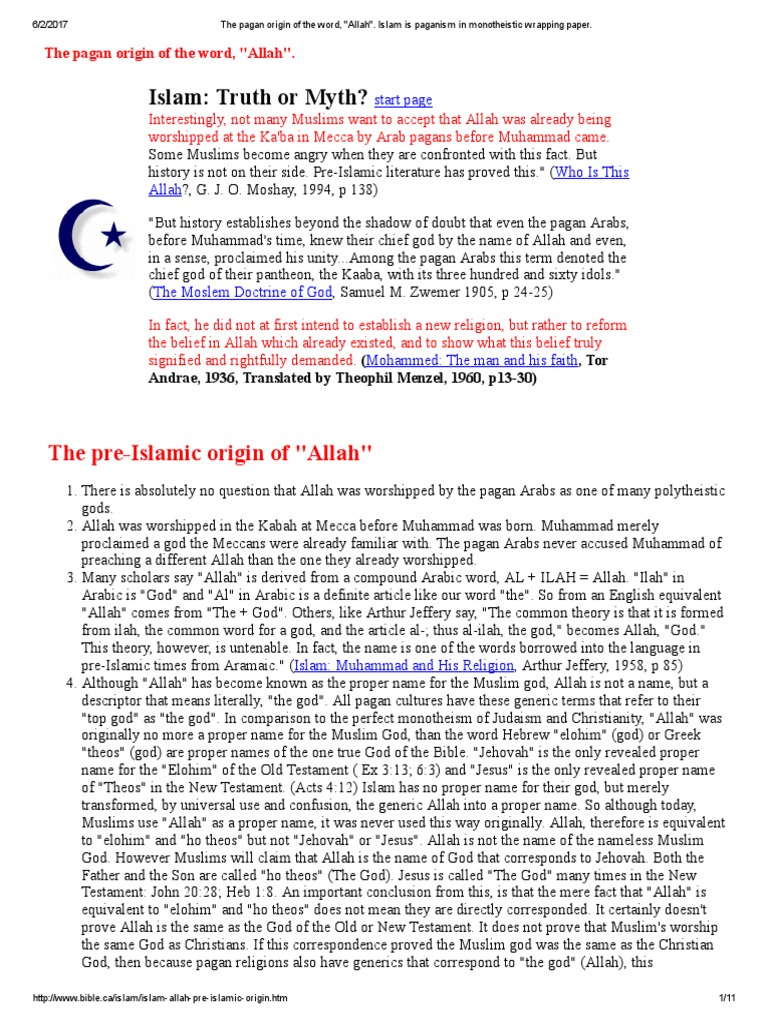 Origins of the Word 