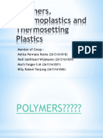 Polymers, Thermoplastics and Thermosetting Plastics