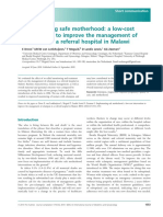 A Low-Costintervention To Improve The Management Ofeclamp Sia