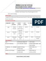 CV Teaching Career Objective Mathematics