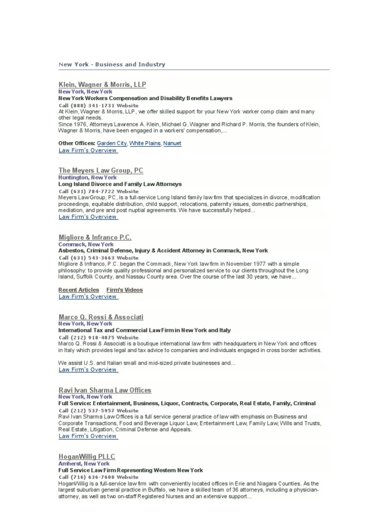 New York Business Law Firms Law Firm New York City