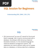 SQL - Instructions DDL DML DCL DQL