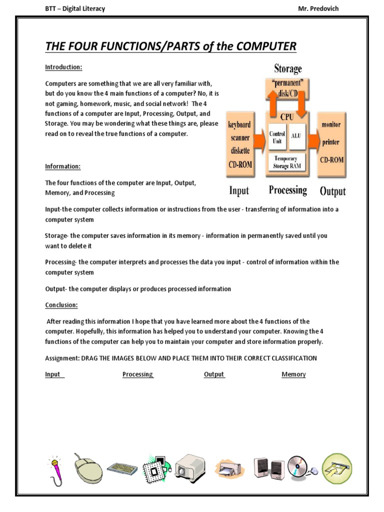 The Four Functions of The Computer 2017 | PDF