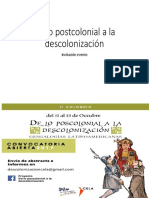 De Lo Postcolonial a La Descolonización