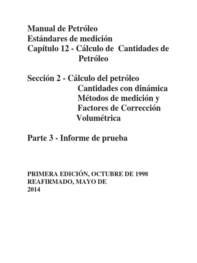 Cálculo de Cantidades de Petróleo | PDF | Densidad | Volumen